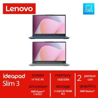 Laptop Lenovo IdeaPad Slim 3 82XL0090ID ARCTIC GREY / 8YID ABYSS BLUE 14ABR8 Ryzen 5 5625U 16GB SSD 