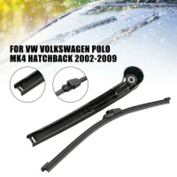 Rear Window Wiper Arm &amp; Blade UK Car Accessories Interior Parts Car Products Fit for Volkswagen VW Polo Mk4 Hatchback 2002- 200