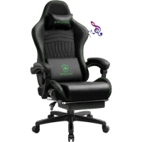 gaming chair，GTPLAYER Chair Computer Gaming Chair (Leather, Ivory)， office furniture