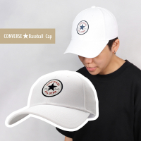 Converse 帽子 Baseball Cap 男女款 白 基本款 經典 可調式 老帽 棒球帽 鴨舌帽 10022135A02