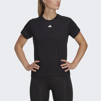Adidas TR-ES Crew T [HR7795] 女 短袖上衣 訓練 運動 健身 輕量 吸濕排汗 透氣 舒適 黑