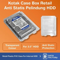 KOTAK BOX HARDDISK HDD KOMPUTER 3.5" KEMASAN RETAIL PACKAGE PVC PLASTIK PENYIMPANAN HDD INTERNAL PC