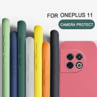 For Oneplus 11 Shockproof Square Liquid Silicon TPU Phone Case For Oneplus 11R/Oneplus 10 Pro Suitcase Oneplus 10R 10T/Oneplus 9