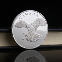 加拿大飛鷹紀念章動物創意裝飾硬幣時尚家居指尖玩具禮品小物件