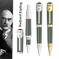 Limited Writers Edition Rudyard Kipling Ballpoint Pen Unique Wolf Head Reliefs Office Writing Rollerball Pens With Serial Number