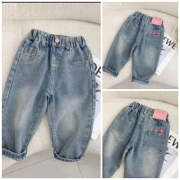 [Grojoy](In Stock) Girls Winter Jeans Embroidered Versatile Casual Pants GRL537#