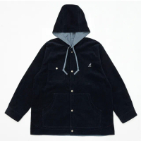 【KANGOL】外套 深藍 雙面 燈心絨 中性(6255142380)