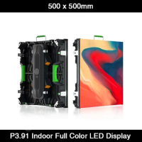 12pcs/lot P3.91 Indoor Rental LED Display Screen 500 x 500mm 1/16 Scan Video Wall