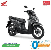 Honda New BeAT DELUXE CBS ISS Sepeda Motor Deluxe Black Banten