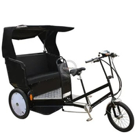 2023 T02 Pedicab Rickshaw 3 Wheel Motorized Custom Colorful Electric Pedal Taxi Bike Tricycle Price