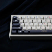 129 Keys Black Planet Keycaps Dye Sublimation Cherry Profile Keycap Set For MX switches Gaming Mechanical Keyboard GK96