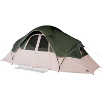 8-Person 2-Room Modified Dome Waterproof Roll-Back Fly Nature Hike Marquee Tent