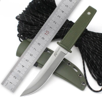 2024 New Cold Steel Straight Knife High Hardness Steel Sharp Fruit Knife, High Quality Knife, Field Defense Tool