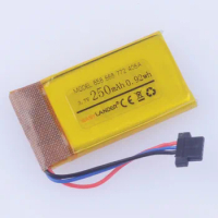 Driving recorder 3.7V 250mAh Rechargeable li Polymer battery For DVR MIO mivue 368A 526 528 536 568 408A 518 538 608 688 772