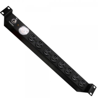 【PowerSync 群加】1U8座15A指針型機架電源排插 3M 黑(TE8A0030)
