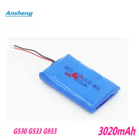 High Quality 3020mAh 533-000132 Battery For Logitech G530 G533 G933 Large capacity replacement battery