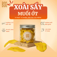 Xoài Sấy Muối Ớt BSG Xoài Sấy Tự Nhiên Cay Ngọt Dễ Ghiền Healthy Snack Không Đường Hóa Học