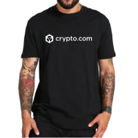 CRO Crypto.com Cryptocurrency T-Shirt Classic CRO Token Blockchain Casual Men's 100% Cotton Tee Shirt For Trader Gift