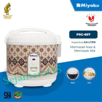 Rice cooker Miyako 0.6L : PSG607 tanpa pemanas
