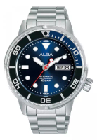 Alba Jam Tangan Pria Alba Original Garansi Resmi AL4245 AL4245X1 Strap Stainless Steel Silver Automa