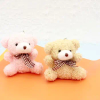 1PCS Teddy Bear Plush Toy Small Plush Doll Animal Soft Fluffy Baby Pendant Gifts for Kids Picnic/Wedding Gifts/Baby Shower