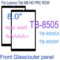 8 Inch TB-8505 Glass Panel for Lenovo Tab M8 HD TB-8505F TB-8505X 8505 Front Glass Replacement LCD Screen Outer Touch Glass