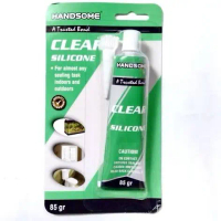 Lem Kaca Silikon Clear 85g