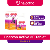 Enervon Active 30 Tablet - Suplemen Makanan dengan Vitamin C, Vitamin B Kompleks, dan Zinc