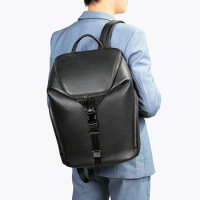 Men's backpack, top layer cowhide backpack, genuine leather backpack, large capacity backpack