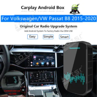 For Volkswagen VW Passat B8 2015-2020 Car Multimedia Player Android System Mirror Link Map Apple Carplay Wireless Dongle Ai Box