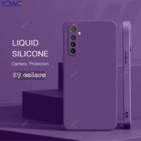 Original Liquid Silicone Phone Case Cover for OPPO Realme X2 Pro High Qualtiy Solid Color Soft Shockproof Funda Shell Accessorie