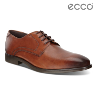 ECCO MELBOURNE 現代風格商務正裝德比鞋 男鞋-褐色
