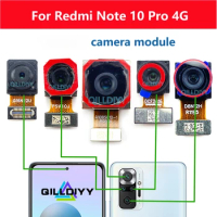 Back Camera For Xiaomi Redmi Note 10 Pro 4G Note10pro Rear Main Wide Front Selfie View Camera Module Flex Cable Parts