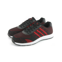 COMBAT艾樂跑男鞋-數位針織透氣運動鞋-黑紅(FA595)