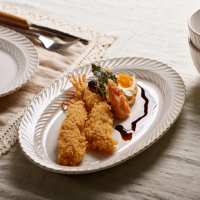 【Homely Zakka】日式創意復古窯變釉陶瓷餐盤碗餐具_魚盤31cm(湯盤 餐具 餐盤 盤子 器皿)