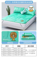 水星家紡A類抗菌冰絲涼蓆三件套 卡通印花 夏季消暑必備- 熱帶獅王抗菌印花冰絲席 0.9m床