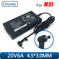 Genuine For Chicony 20V 6A 120W AC Adapter For MSI THIN GF63 12HW-001 12VE-033CA 10UC-668XMY Power Supply Charger