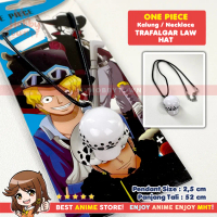 Kalung Anime One Piece Topi Trafalgar Law Hat Necklace