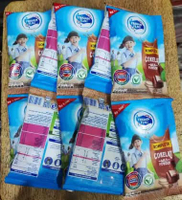 Susu Bubuk Renceng Milo, Dancow Vanilla Coklat, Ovaltine, Frisian Flag Kompleta, Hilo Calcium School