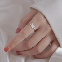 【YY Barang akan dikirim dalam 24 jam】Cincin  Kupu-Kupu Flash Cincin Jari Telunjuk Wanita Fashion Sed