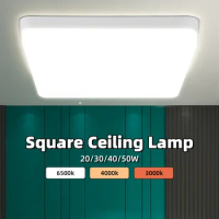 CY Square Ceiling Led Ceiling Lamp Minimalist Kitchen Living Room Lights 50W 40W 30W 20W Indoor Led Ceiling Light Fixtures 220V