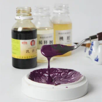 100g Pottery Clay Pigment Glaze Color Seasoning Frankincense Oil Ceramic Glaze Painting Thickener Peach Glue Glaze Color Thinner