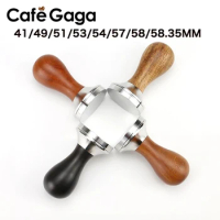 Coffee Tamper 51mm 53mm 57mm 58.5mm Wooden Stainless Steel Base For delonghi breville Espresso machine Accessories Barista Tools