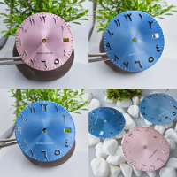 NH35 dial Pink Arabic dial for NH35 NH36 movement ice blue dial watch dial accessories
