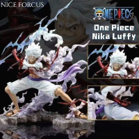 [จัดส่งทันที] One Piece Model with Box, Figure Model 12 Cm. One Piece Fifth Gear Nika Luffy Lightnin