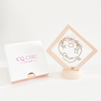 สร้อยข้อมือแฮนด์เมด CQ CHIC แพนโด DIY ของขวัญงานฝีมือน่ารัก สำหรับแฟนและคู่รัก บริการการ์ดอวยพรที่เข