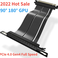 2022 New PCIe 4.0 x16 Riser Cable RTX3090 Graphics Gen4 Flexible Extension Cable High Speed Extreme Vertical GPU Gaming PCI-E4.0