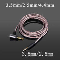 For AKG Y40 Y50 Balance Cable LIVE2 E30 E55 DT240 PXC550 4.4mm/2.5mm 100% Single Crystal Copper Headphone Upgrade Cable