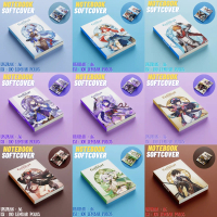 notebook buku catatan soft cover genshin impact zhongli childe xiao ganyu yae miko nahida nilou keqi