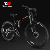2024 27.5 Inch Foldable Mountain Bike High Quality Competition Rode Bike Full Suspension Variable Speed Sports Cycle